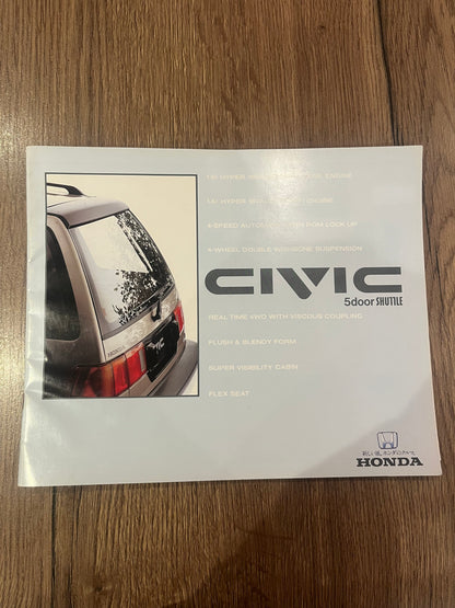 Honda Civic Shuttle booklet