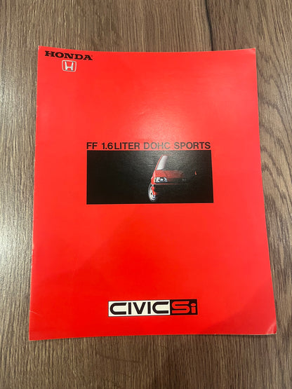 Honda Civic Si booklet