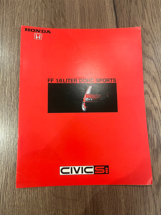 Honda Civic Si booklet