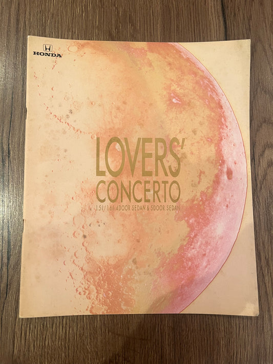 Honda Concerto booklet