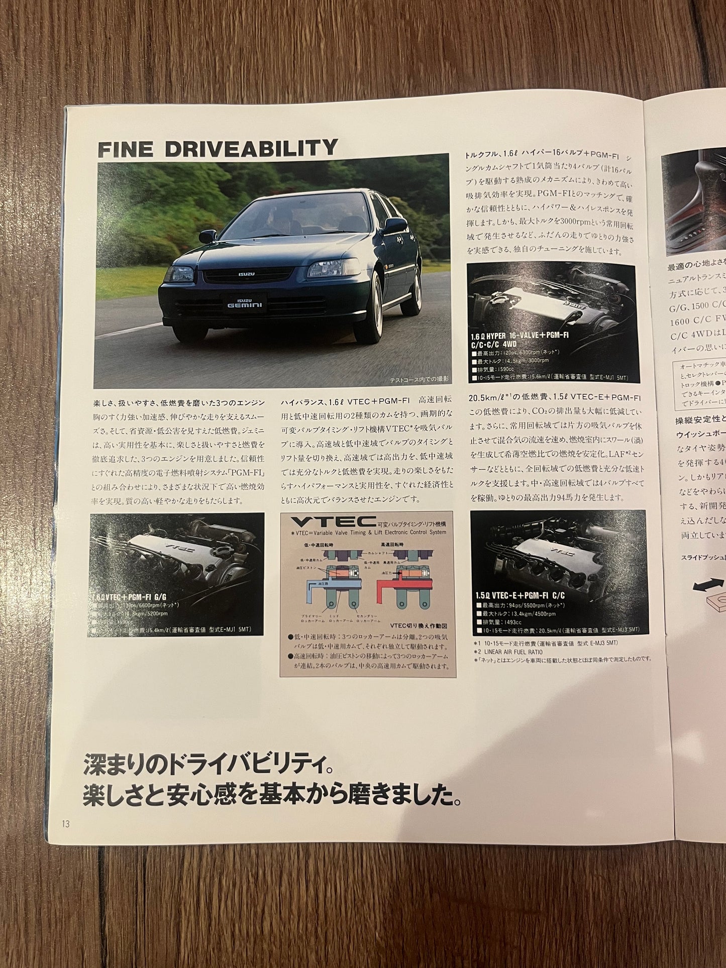 Isuzu Gemini booklet