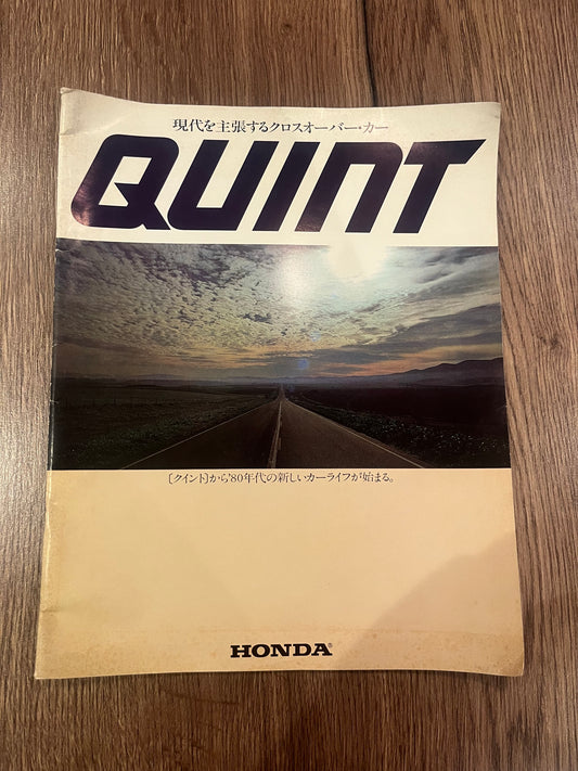 Honda Quint booklet