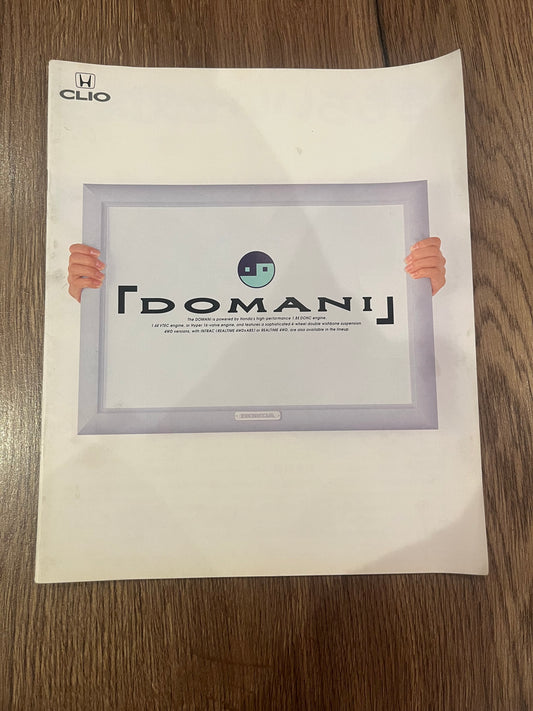 Honda Domani booklet