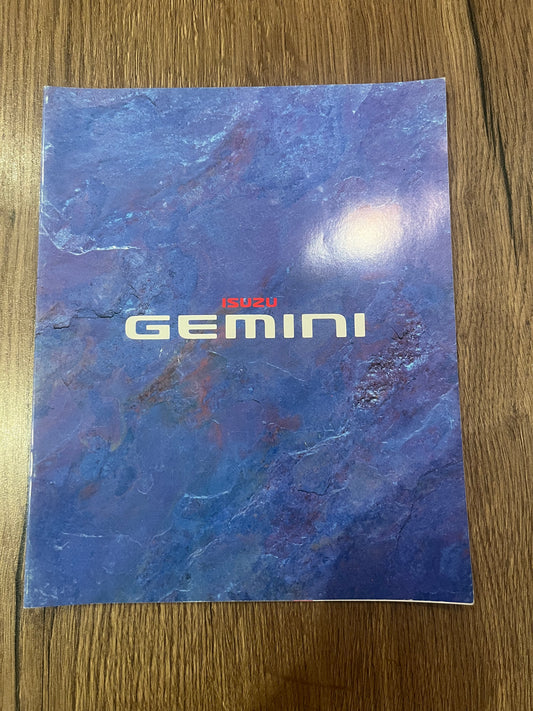 Isuzu Gemini booklet