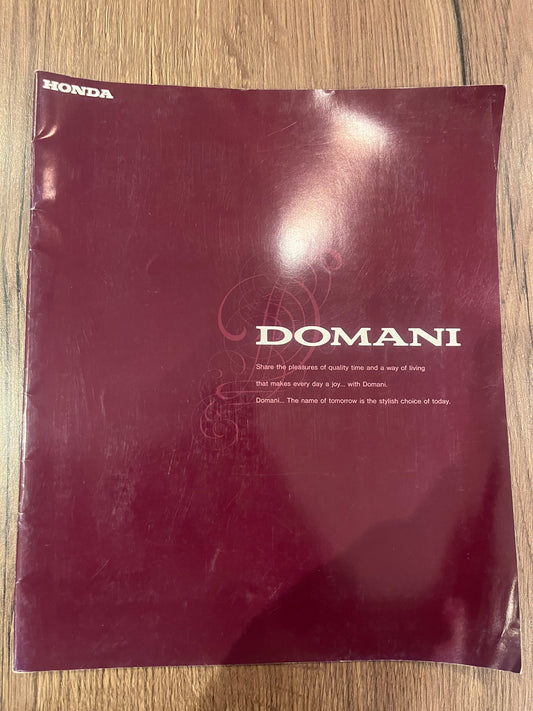 Honda Domani booklet